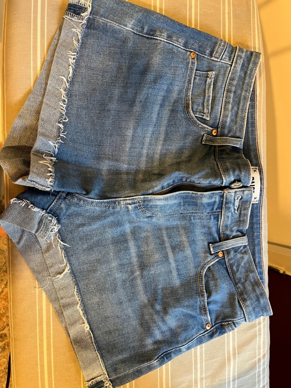 PAIGE Women’s Blue Denim Cutoff Jean Shorts - Casual Classic
